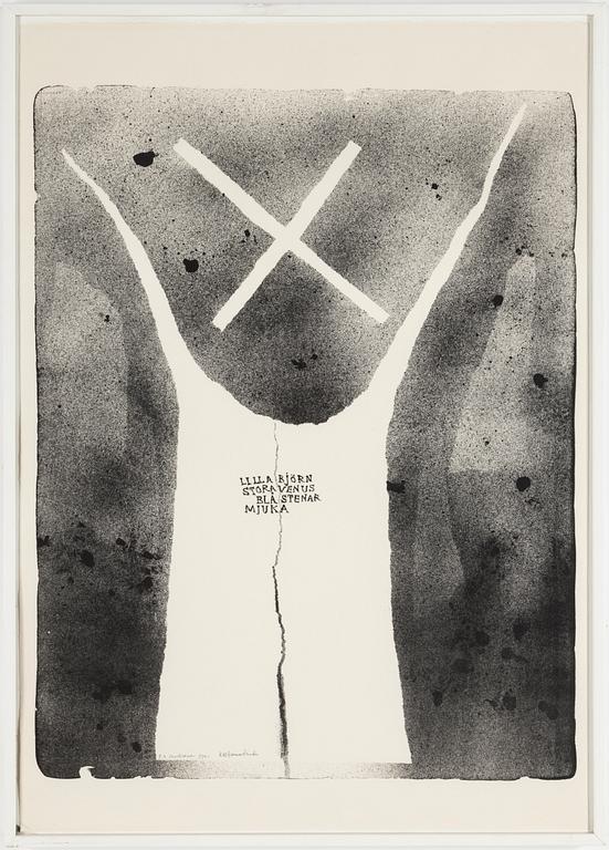 MADELEINE PYK & NILS GUNNAR ZANDER, litografi, signerad Madeleine Pyk Nils Gunnar Zander samt numrerad E.A. med blyerts.