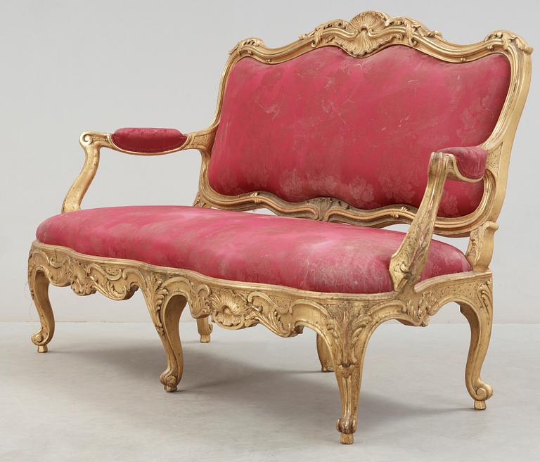 SOFFA, nyrokoko, 1800-talets andra hälft.