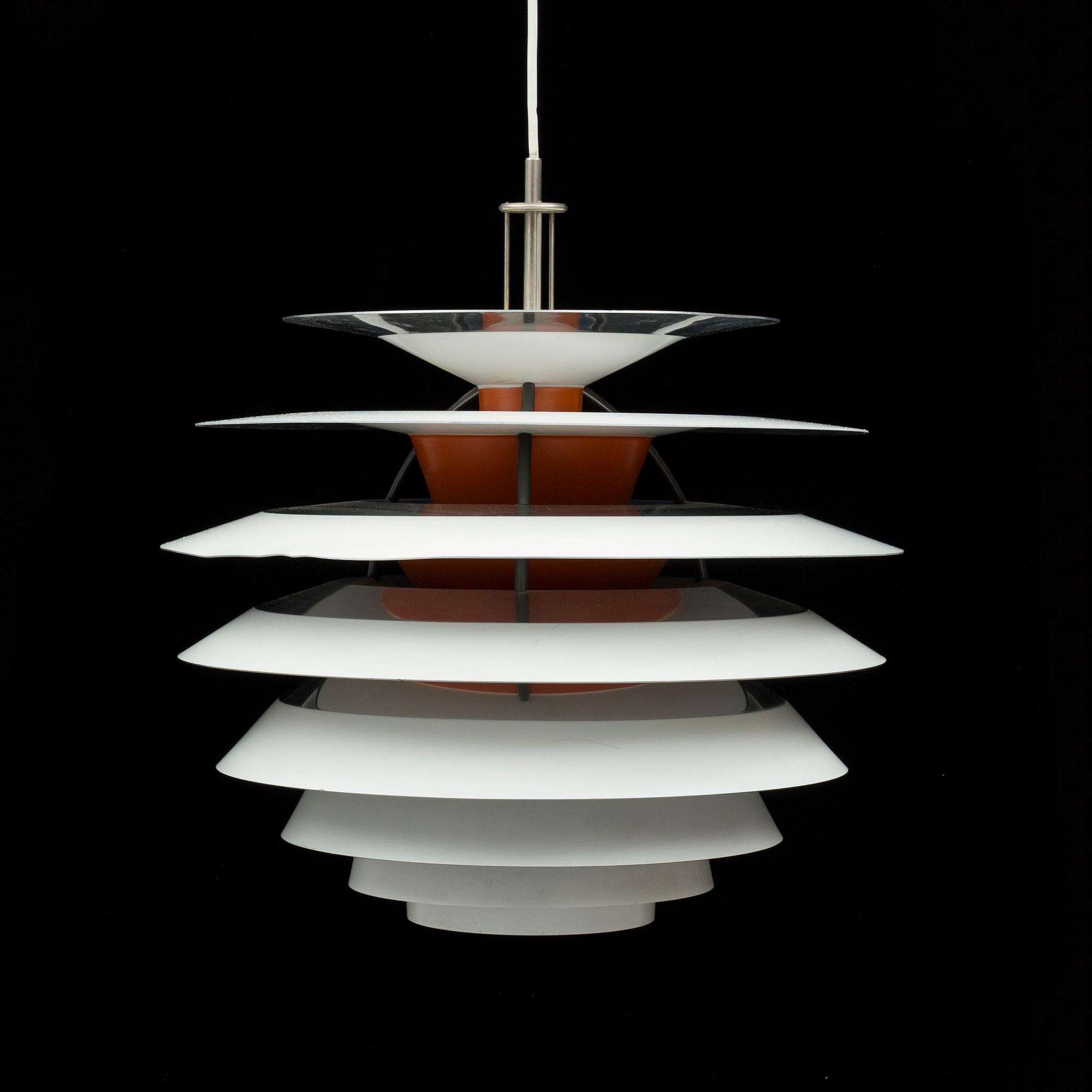 POUL HENNINGSEN, taklampa, "Kontrast", för Louis Poulsen, Danmark.