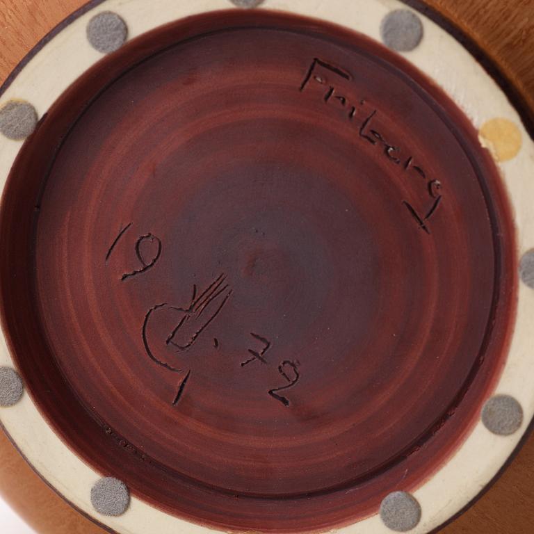 Berndt Friberg, a stoneware vase, Gustavsberg studio 1972.