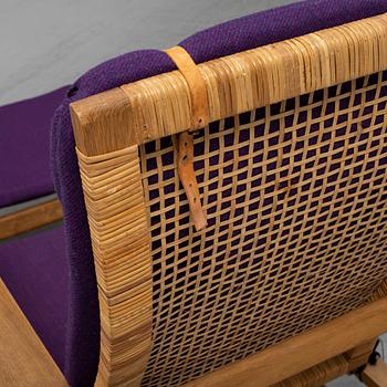BØRGE MOGENSEN,  "Highback Easy Chair"/"Släden", model 2254, Fredericia Stolefabrik, Denmark.