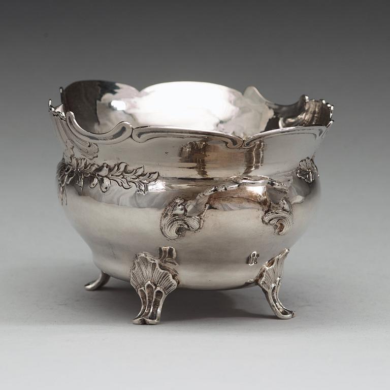 ANDERS CASTMAN dy, Eksjö 1779, konfektskål, silver, rokoko.