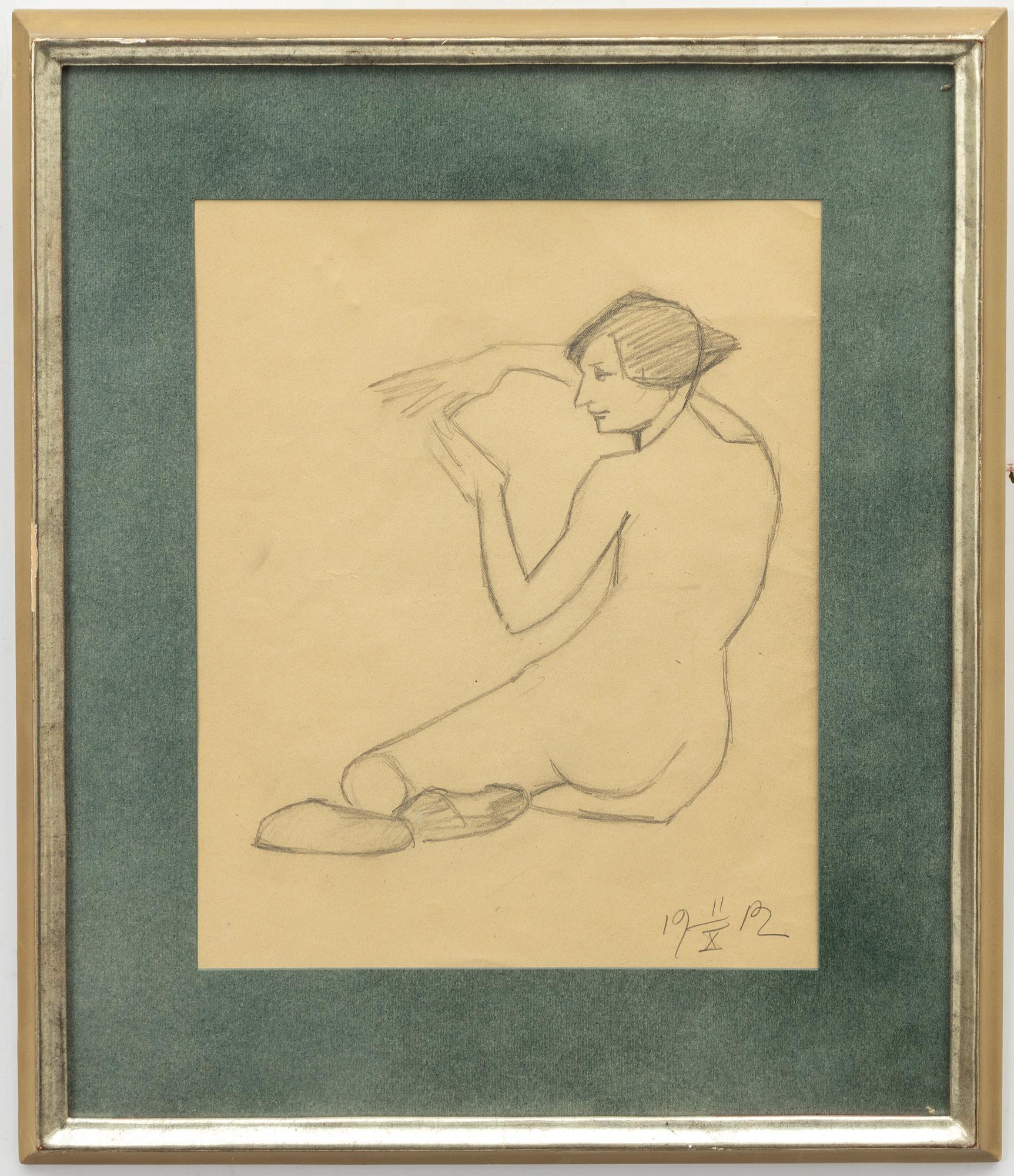 Ivan Aguéli, Seated model.