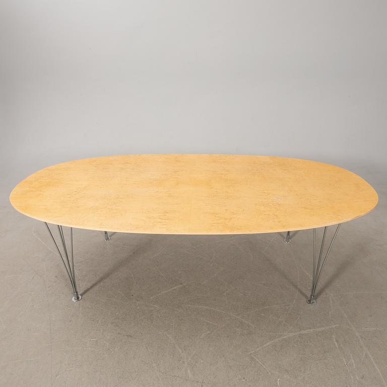 Bruno Mathsson/Piet Hein, bord, "Superelips" för  Fritz Hansen Danmark sent 1900-tal.