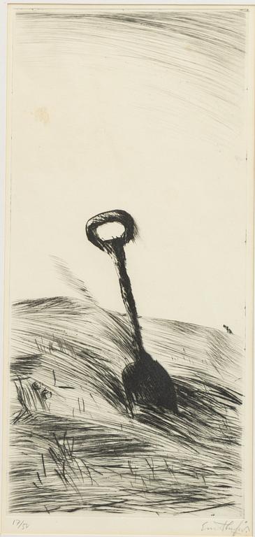 Evert Lundquist, Spade.