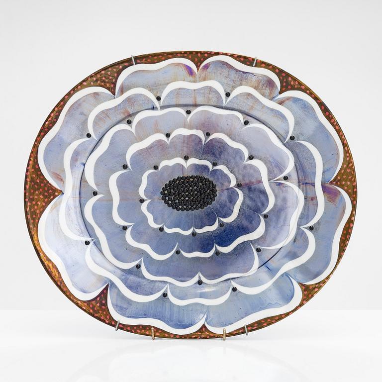 Birger Kaipiainen, dekorationsfat, keramik, signerat Kaipiainen Arabia.