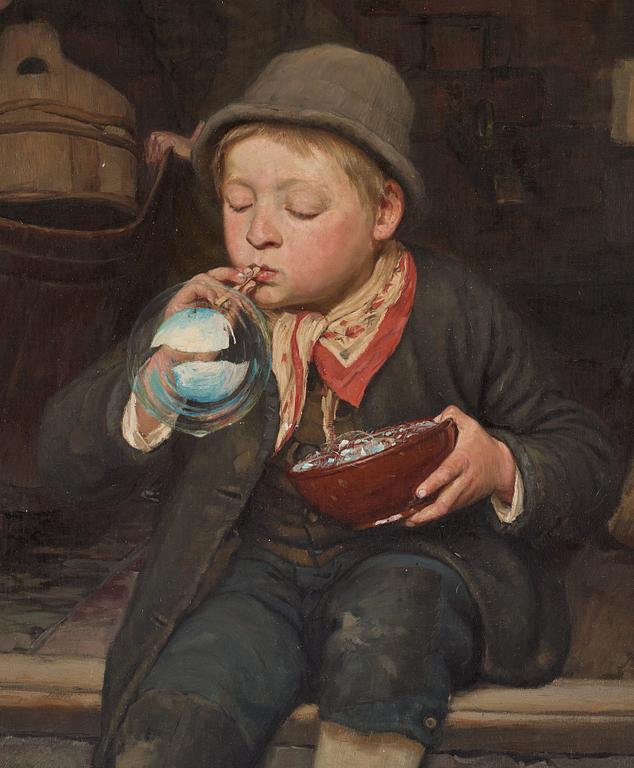 Gustaf Theodor Wallén, "Såpbubblor" (Soap bubbles).