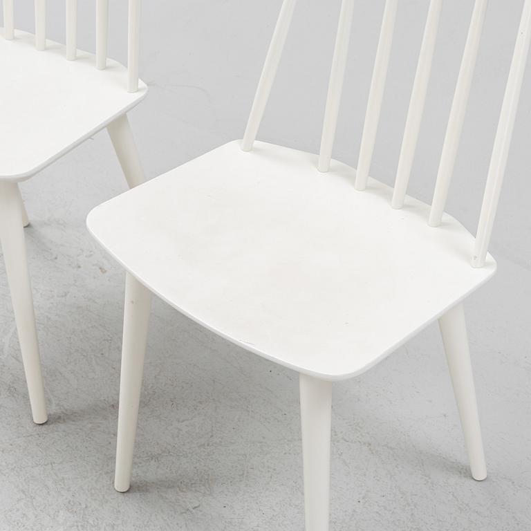 Folke Pålsson, a set of six model 'J77' chairs, Hay, Denmark.
