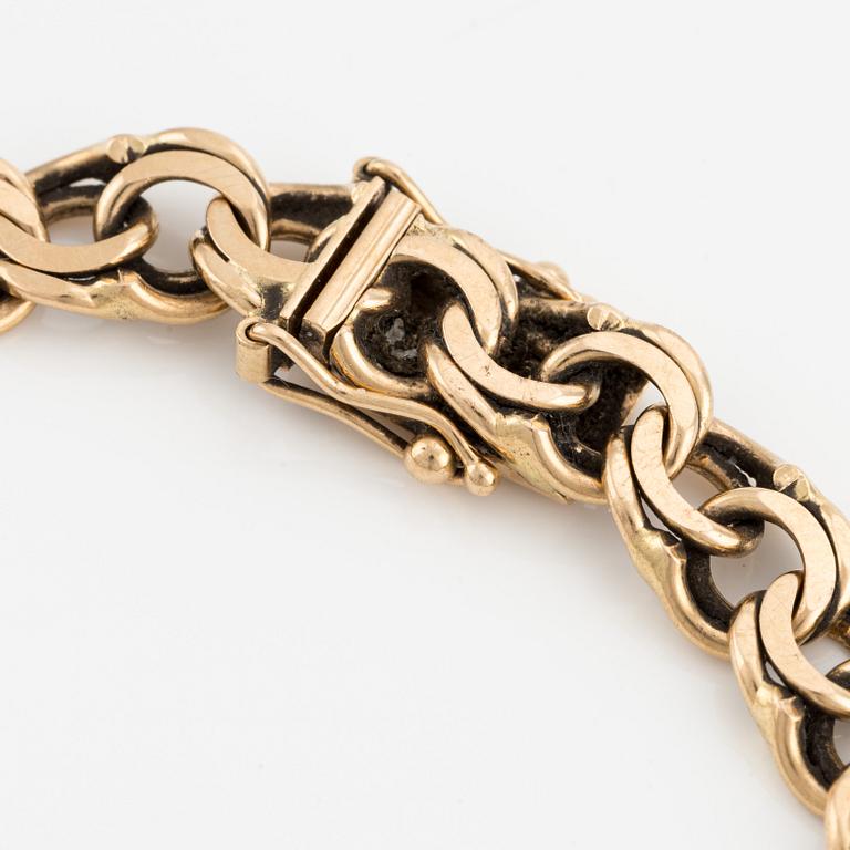 Armband, 18K guld, bismarcklänk.