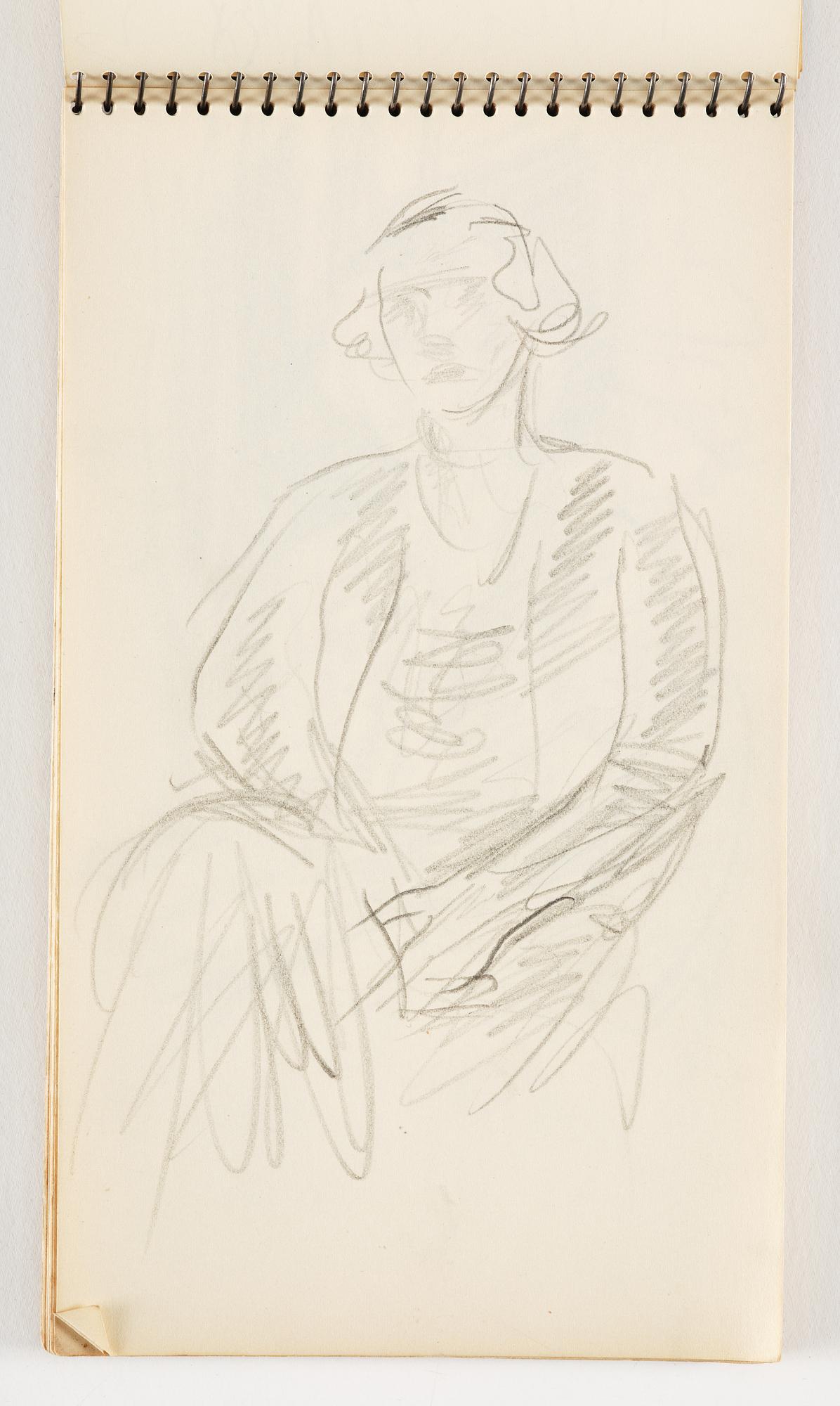 Lotte Laserstein, 4 skissböcker med blyertsteckningar.