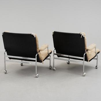 FÅTÖLJER, ett par, "Karin", Bruno Mathsson, Dux.