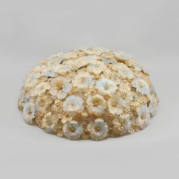 TAKLAMPA, möjligen Seguso Murano, Italien, 1900-talets andra hälft, höjd 24 cm.