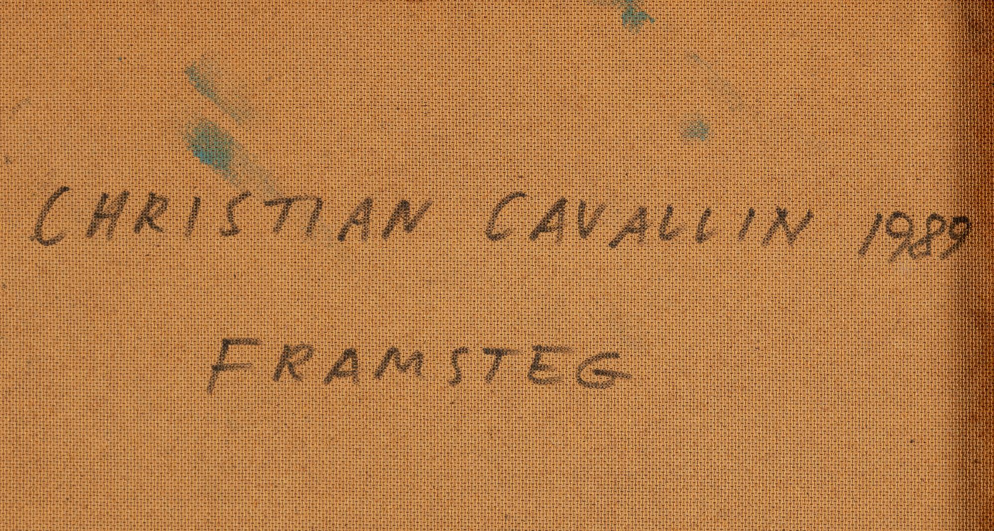 CHRISTIAN CAVALLIN, oil on panel, signed and dated 1989 verso.