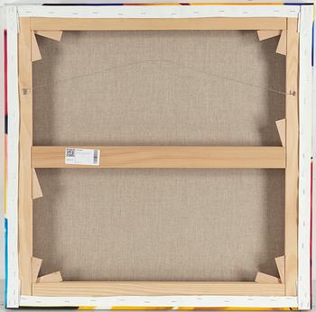 Philippe Huart, silkscreen in colours on canvas, 2009, signed 7/25.