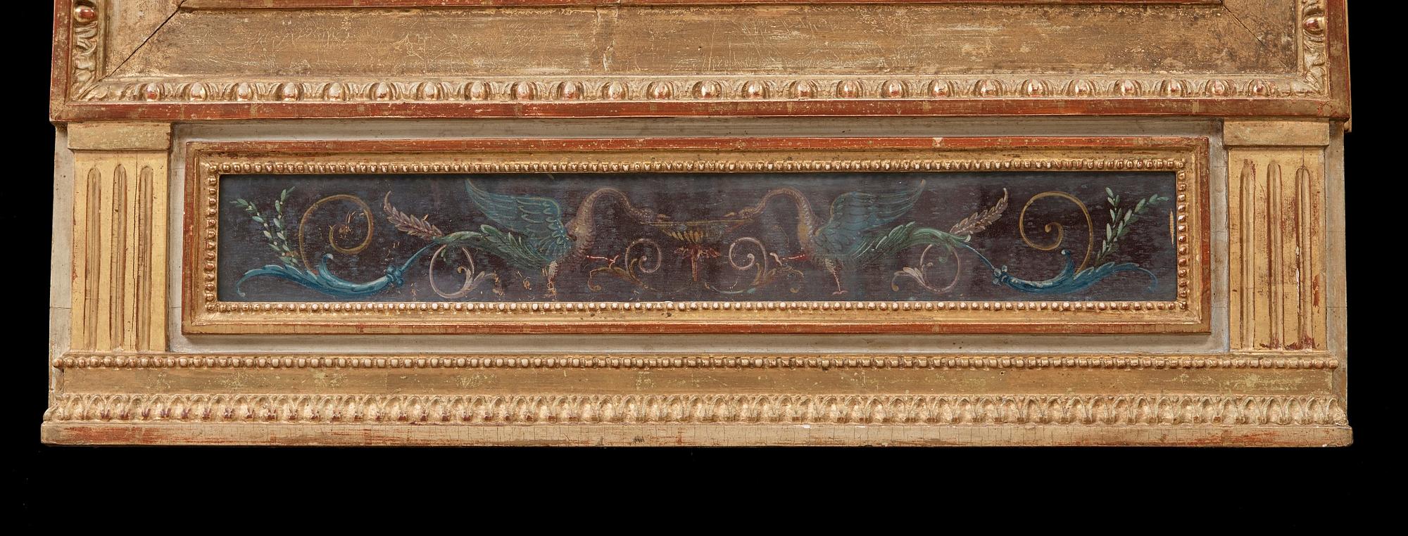 SPEGEL. Sengustaviansk, omkring år 1800.