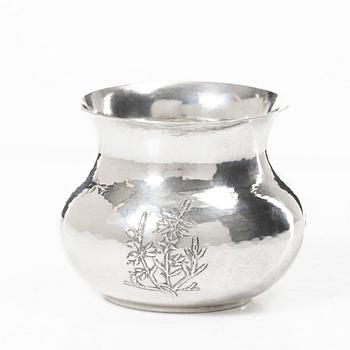 A silver bowl, second half of the 20th century, Norway.