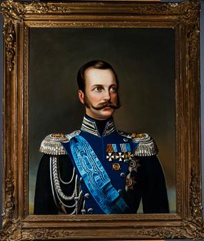 OIDENTIFIERAD KONSTNÄR, olja på duk, a tergo märkt: målat 1859 af Lothman, kopi: af Lindh.