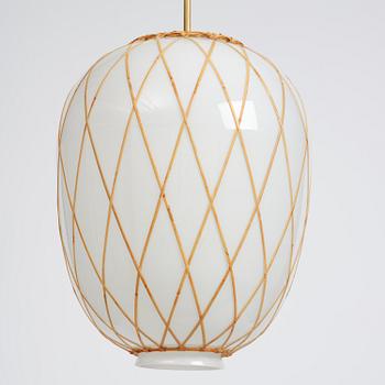 Harald Notini, taklampa, modell 11555, Arvid Böhlmarks Lampfabrik, Stockholm, 1940-tal.