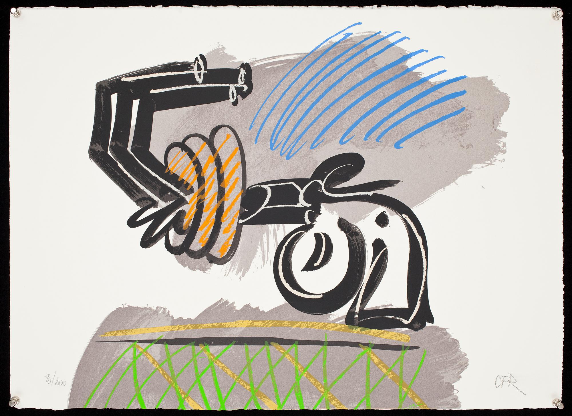 CARL FREDRIK REUTERSWÄRD, färglitografi, sign o numr 89/300.