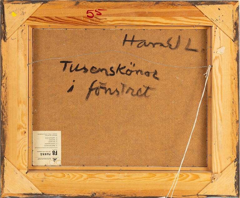 HARALD LINDBERG, oil on canvas, signed and dated 63.