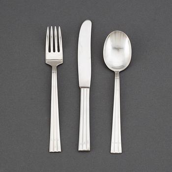 FOLKE ARSTRÖM, bestick, 36 delar, "Thebe", Gense, Sverige, 1950-/1960-tal.