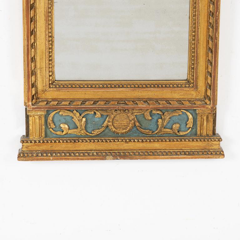 A late Gustavian mirror, circa 1800.
