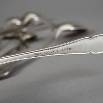 BESTICKSERVIS, 28 delar, silver, modell Viktoria, CG Hallberg, 1900-talets mitt. Total vikt ca 1680 g.