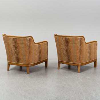A pair of easy chairs by David Blomberg, 1930s.