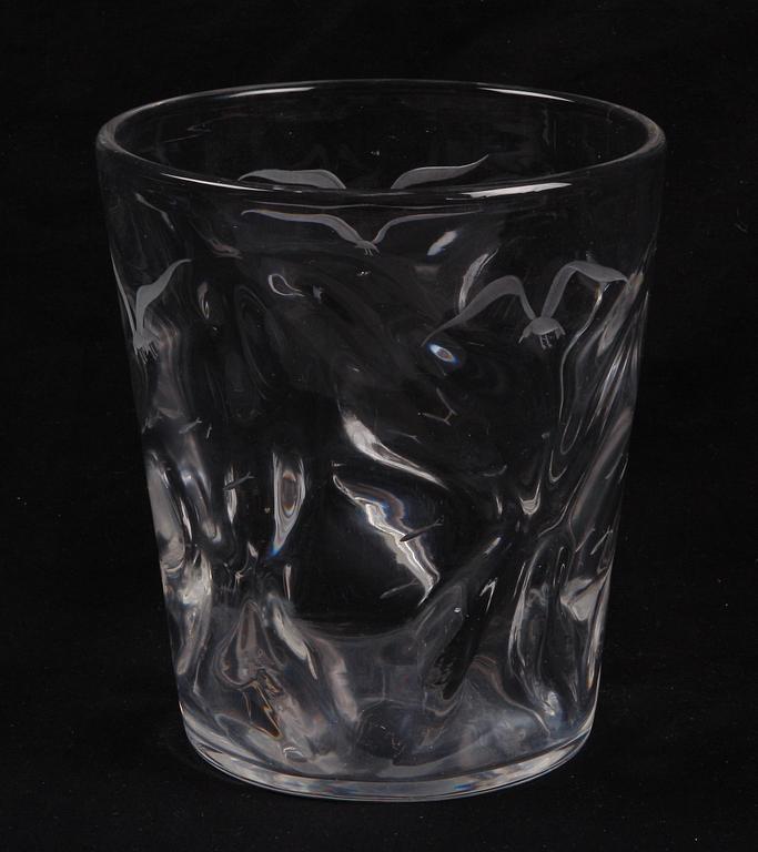 VAS, glas, Vicke Lindstrand, Orrefors, 1934.