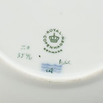 Royal Copenhagen, a 'Flora Danica' porcelain plate, Royal Copenhagen, Denmark 1979-1983.