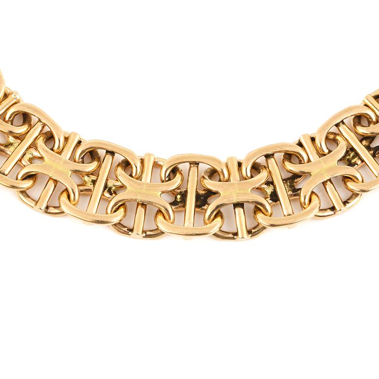 ARMBAND, guld 18K, Ädelsmycken AB, Stockholm 1963. Vikt 30 gram.