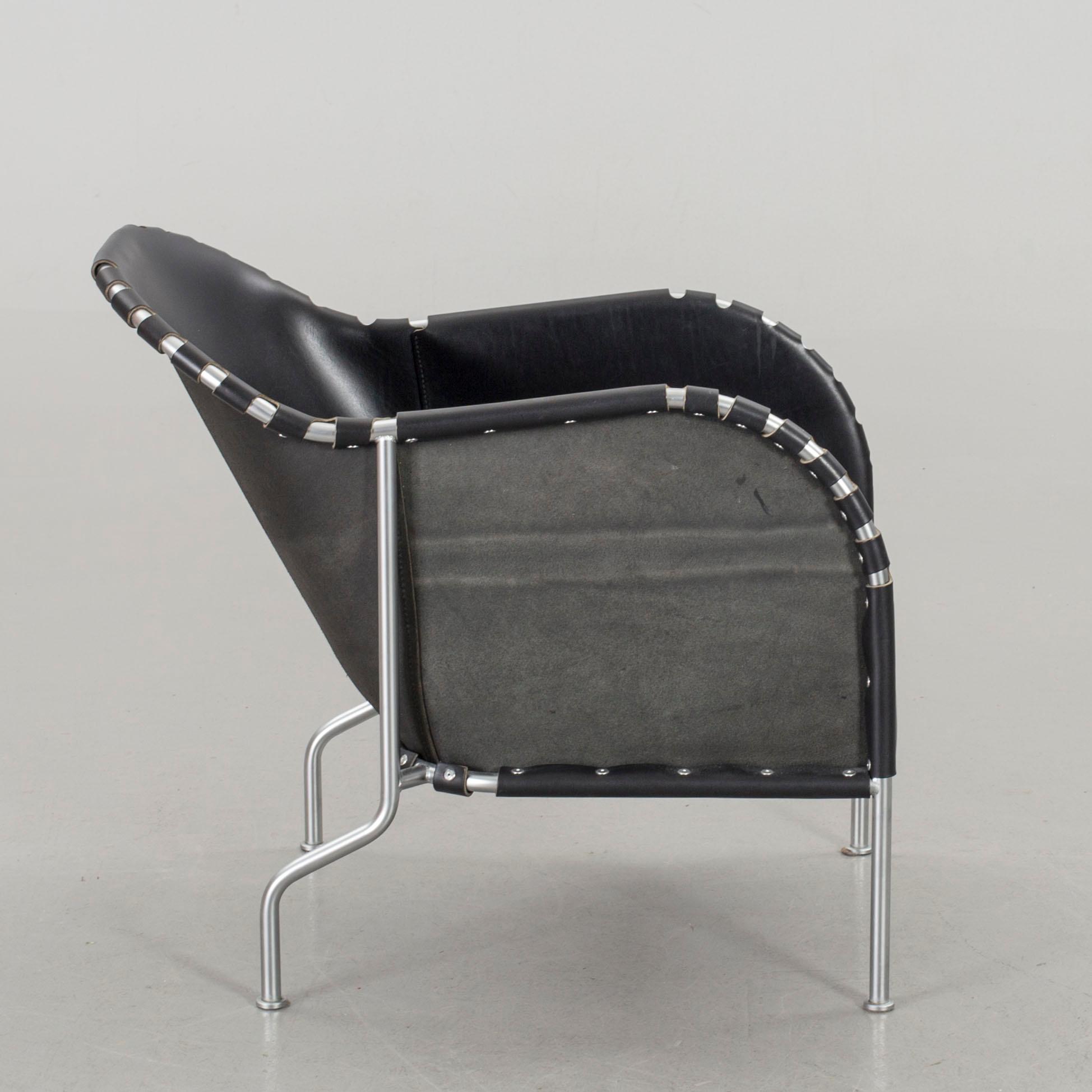 A MATS THESELIUS "BRUNO" ARMCHAIR, by Källemo AB Värnamo Sweden.