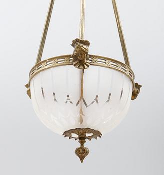 TAKLAMPA, sekelskiftet 1900. Höjd ca 90 cm.