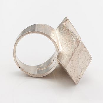 Björn Weckström, "Creature on Ceres", a sterling silver ring. Lapponia 1969.