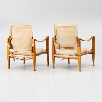 Kaare Klint, a pair of 'Safari Chair', Rud. Rasmussens Snedkerier, Denmark.