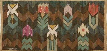 Märta Måås-Fjetterström, tapestry, "The Meadow", tapestry technique, approx. 34 x 55 cm, signed AB MMF.