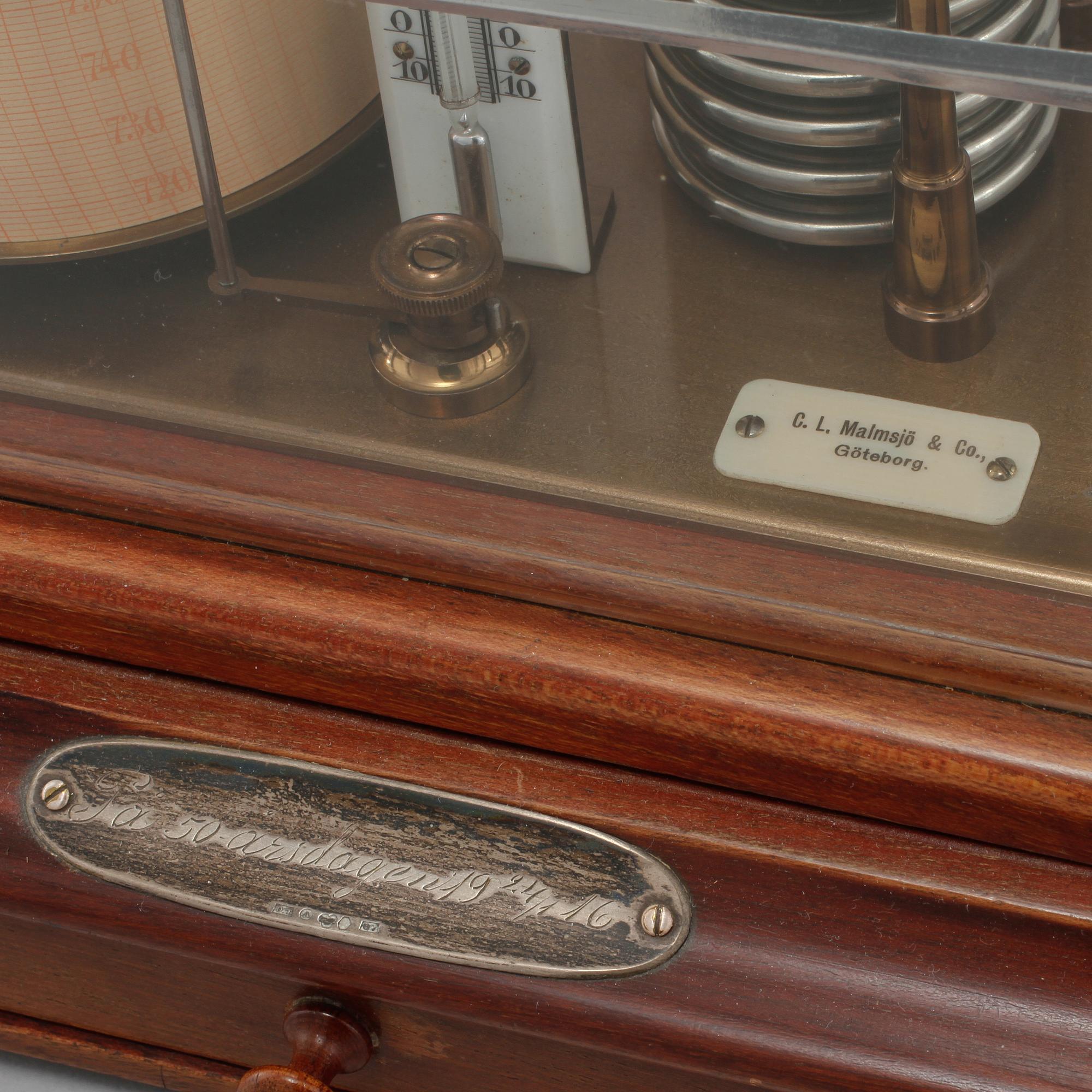 BAROGRAF, C. L Malmsjö & co, Göteborg, 1900-talets första hälft.
