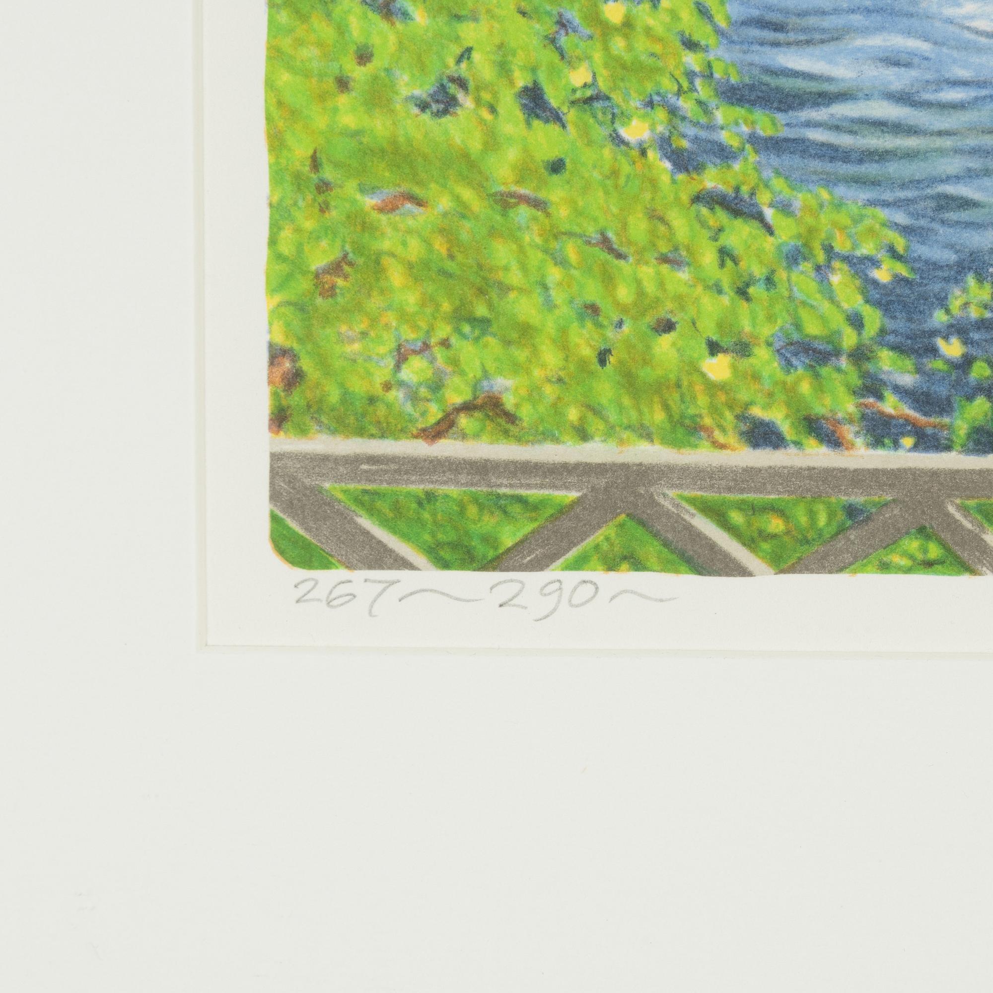 Bert Håge Häverö, färglitografi, signerad 267/290.