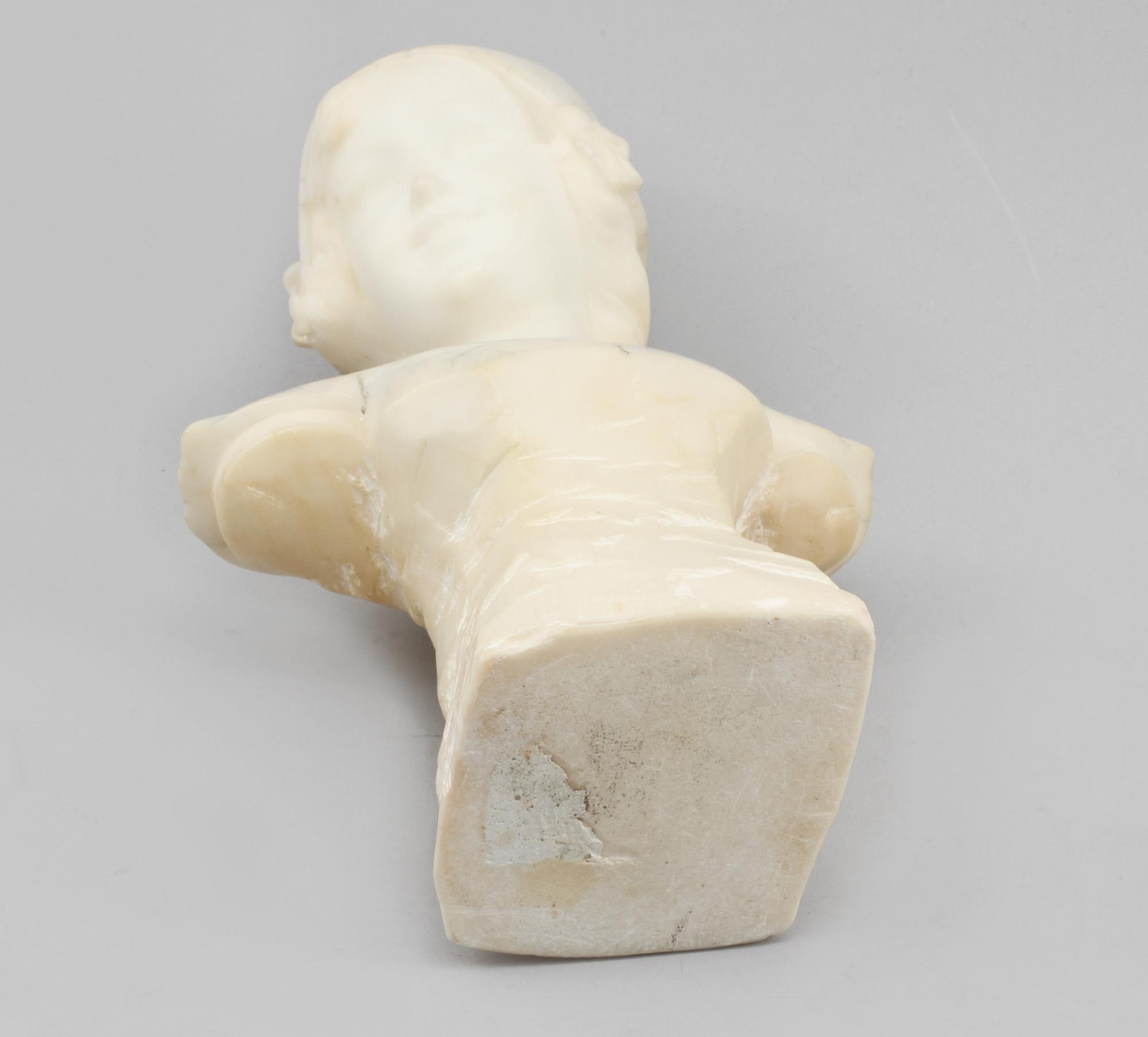 SKULPTUR, marmor, signerad A Gennay, 1900-talets början.