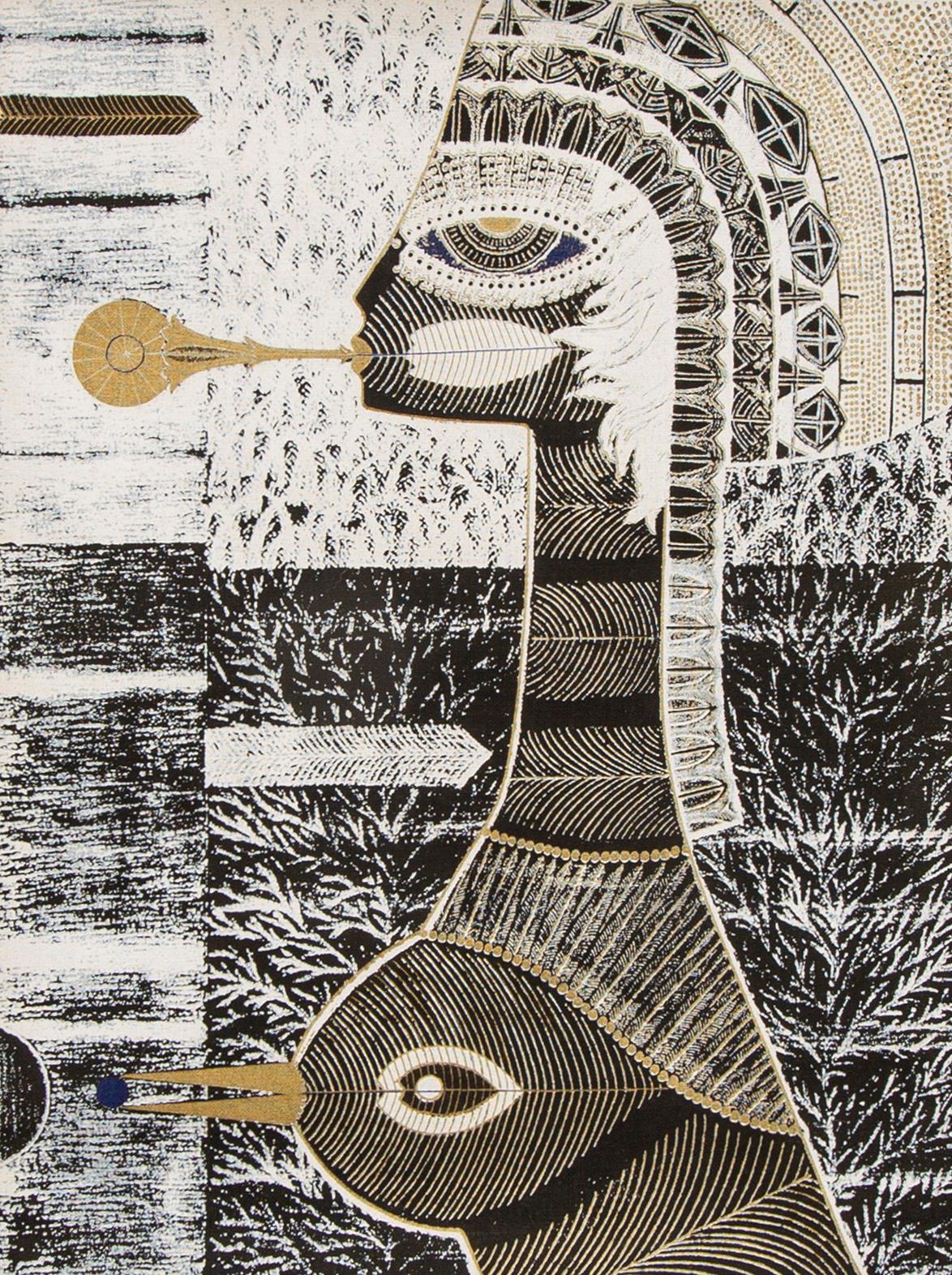 Max Walter Svanberg, textile graphics signed and numbered 282/350.