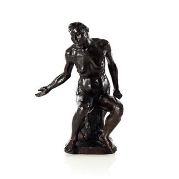 Gudmar Olovson, sculpture. Signed. Numbered. Foundry mark. Bronze, height 30 cm, length 21.5 cm.