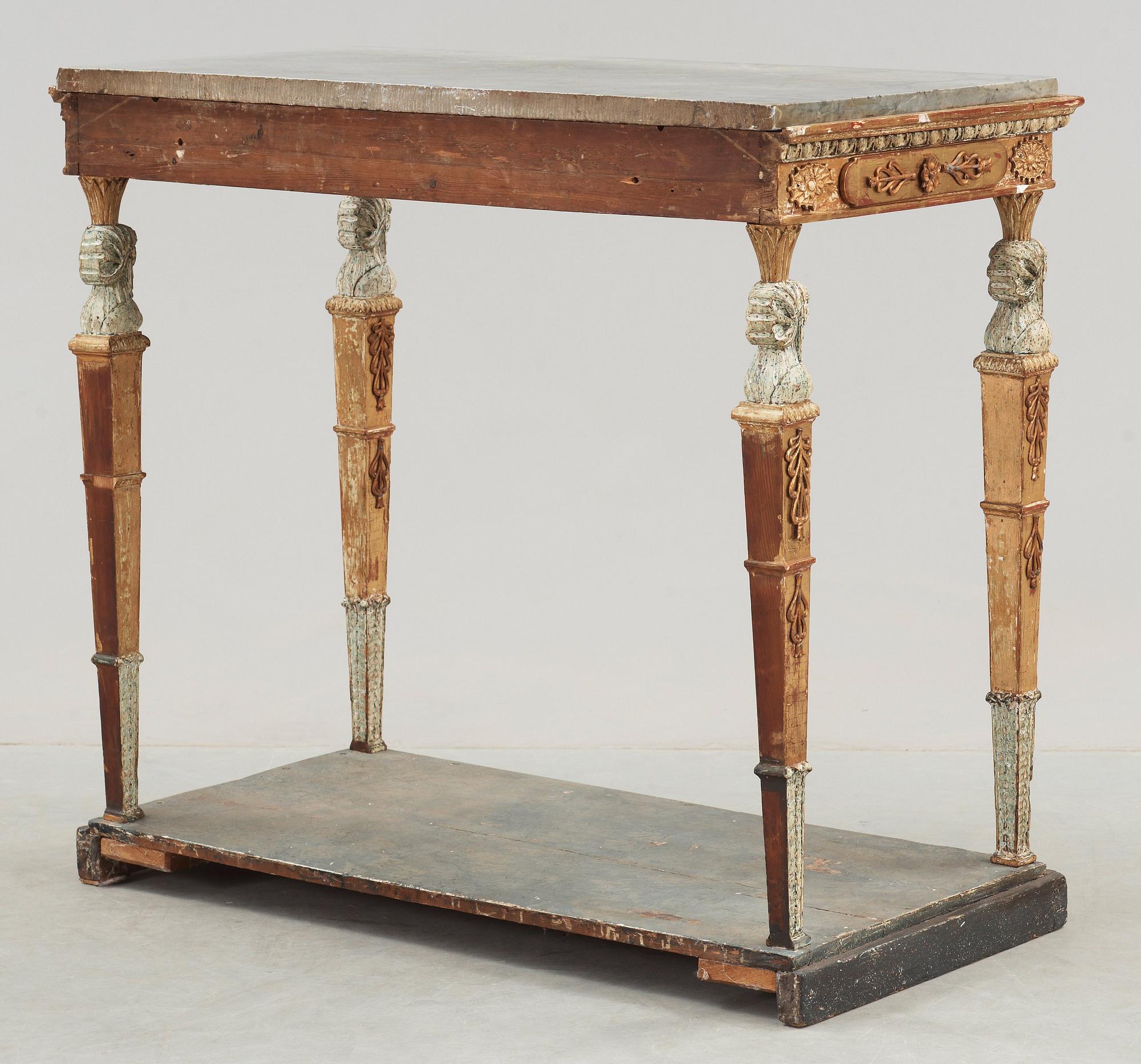 KONSOLBORD. Sengustavianskt stockholmsarbete, omkring år 1800.