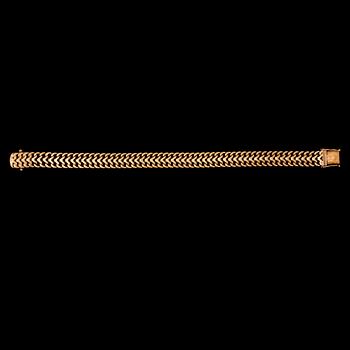 ARMLÄNK, 18k guld, Ädelsmycken AB, Stockholm, 1965. vikt 31 g.