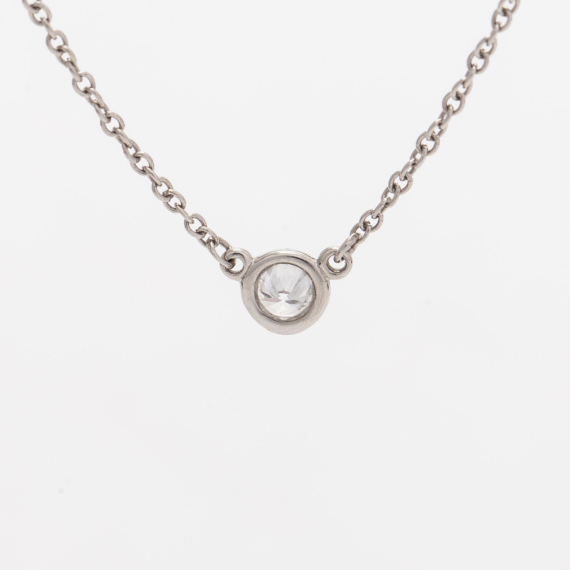 Tiffany & Co, Elsa Peretti, kaulakoru, "Diamonds by the Yard", platinaa ja timanttia.
