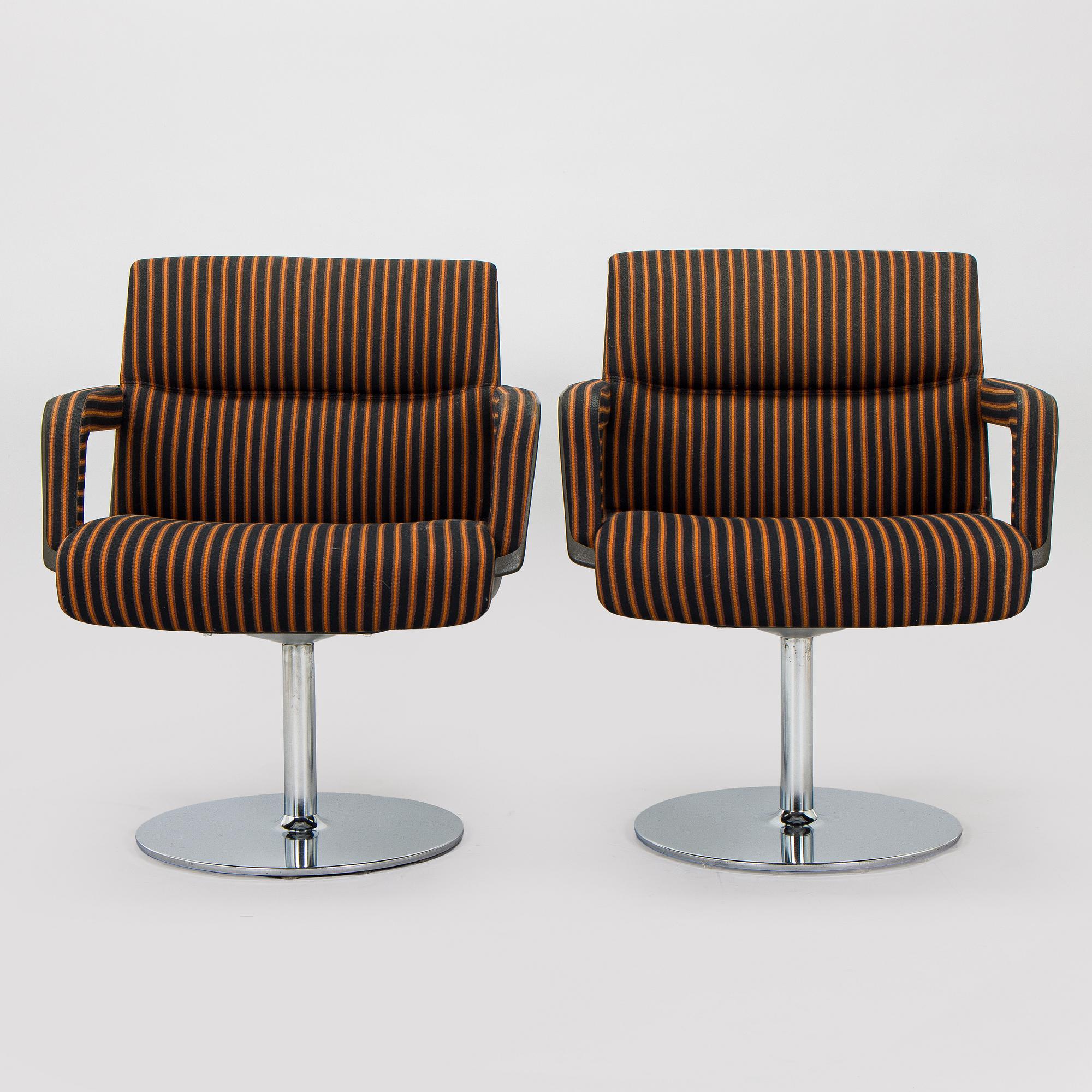 Eero Aarnio, tuoleja, 3 kpl, Martela Ltd Finland, 1975.