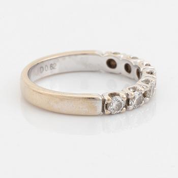 Brilliant cut diamond ring.