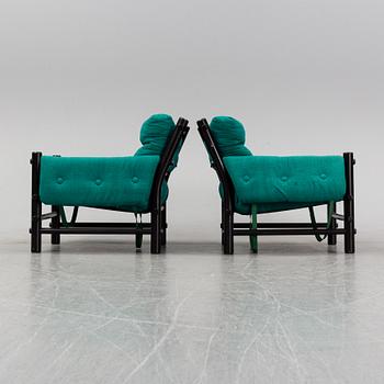 Sylve Stenqvist, a pair of 'Gille' armchairs, Artex Torgner, 1970's.