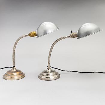 Two of table lamps, 20th century.