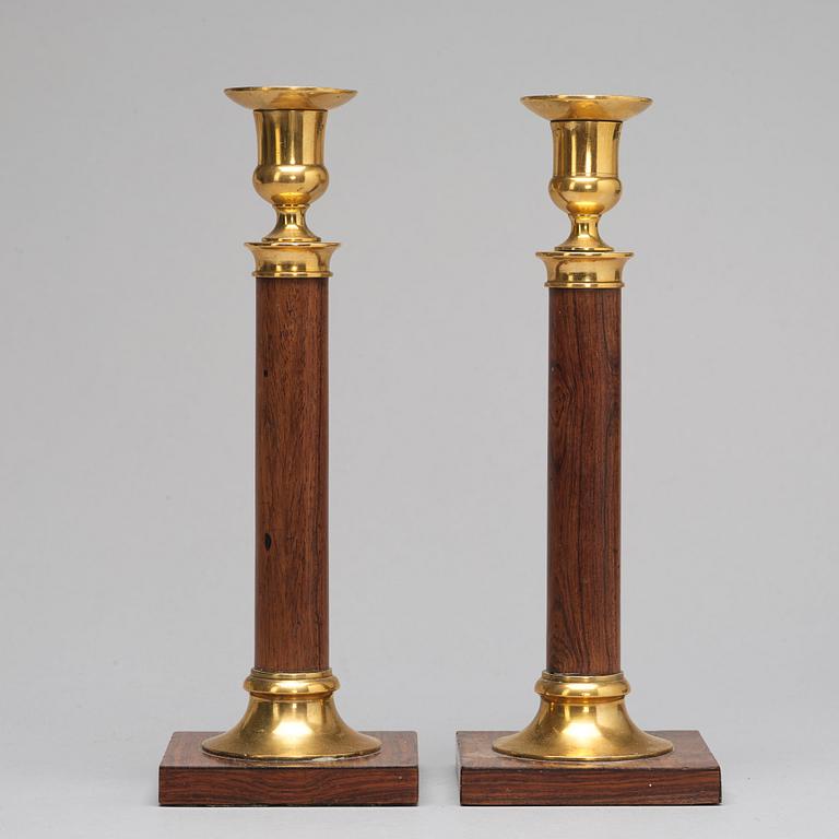 A pair of candlesticks, circa 1900.