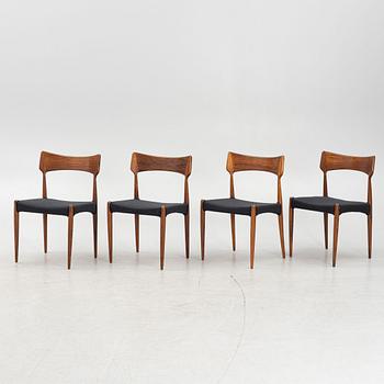 Bernard Pedersen & Son, chairs, 4 pcs, Denmark, 1960s.